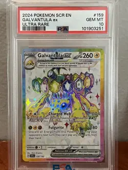 Galvantula Ex 159/142 Pokemon Ultra Rare PSA 10- Stellar Crown Gem Mint - Image 1