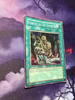 Yugioh Tribute to The Doomed MRD-057 Unlimited Super Rare Holo - LP - Image 2