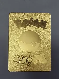 Charizard GX Full Art Custom Gold Metal Pokemon Card Fan Art Display Card Hp190 - Image 2