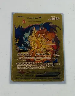 Pokemon Gold Foil Fan Art Cards Lot of 4 (Raikou, Charizard & Mewtwo) - Image 3