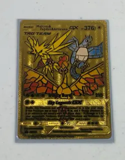 Pokemon Gold Foil Fan Art Cards Lot of 4 (Raikou, Charizard & Mewtwo) - Image 4