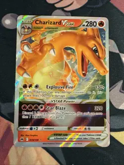 Pokemon TCG Charizard VSTAR Crown Zenith Holo Ultra Rare Card 019/159 - Image 1