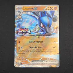 Pokemon TCG Card Lucario ex 051/131 Prismatic Evolutions Stamped Promo - NM - Image 1