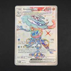 Pokemon TCG Card Greninja ex 198/167 Twilight Masquerade Ultra Rare - NM - Image 1