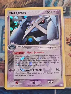 Metagross 11/101 Pokemon EX Hidden Legends Reverse Holo Rare Card - NM Clean - Image 1