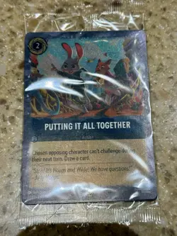 Disney Lorcana Zootopia 2 Putting It All Together! Exclusive Holographic Card LE - Image 3