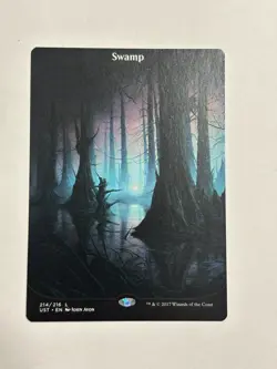 Swamp Unstable (Borderless) Land Magic the Gathering Card - Image 1