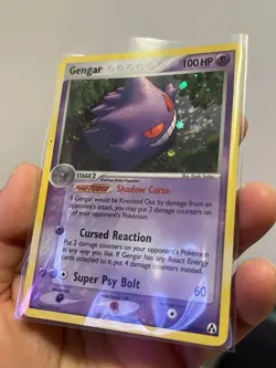 Pokemon Legend Maker Gengar Holo Card 5/92 Rare Heavy Play Fair Condition - Image 4