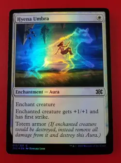 1x Hyena Umbra | FOIL | Double Masters 2022 | MTG Magic Cards - Image 1