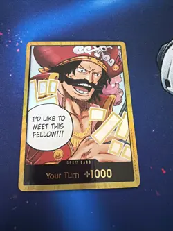 One Piece CCG Gol.D.Roger GOLD DON!! Card (OP-13) English Near Mint Single! - Image 1