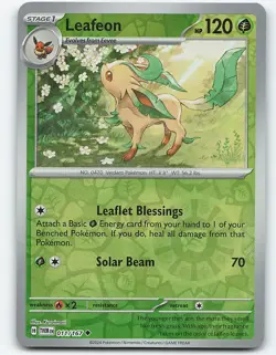 Leafeon #011/167 Reverse Holo Pokemon Card SV06: Twilight Masquerade - Image 1