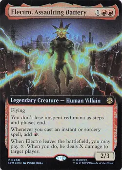 Electro, Assaulting Battery (Borderless) Marvel's Spider-Man Foil - Image 1