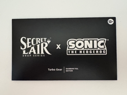 Magic The Gathering Secret Lair Sonic The Hedgehog Turbo Gear Foil Edition MTG - Image 1