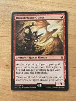MTG NM Dragonmaster Outcast [Battle for Zendikar] - Image 1