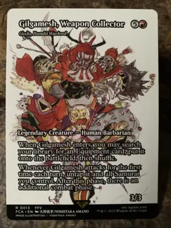 MTG TCG Final Fantasy Gilgamesh, Weapon Collector Godo, Bandit Warlord Showcase - Image 1