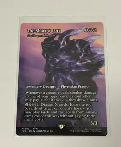 Magic Final Fantasy MTG The Shadow Lord Borderless Non-foil (Showcase) - Image 1