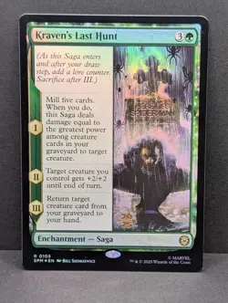 Kraven's Last Hunt Marvel's Spider-Man PreRelease FOIL MTG Magic LP - Image 1
