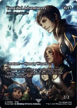 Vana'diel Adventurers - Showcase FOIL Final Fantasy: Through the Ages Magic MTG - Image 1