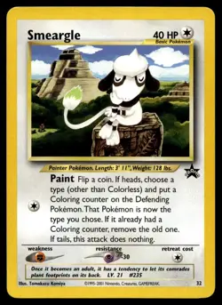2001 Promos - Wizards Black Star Smeargle Basic/Promo #32 - Image 1