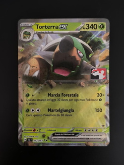Carta Pokemon TORTERRA EX 012/162 Prize Pack Series 5 STAMPED Holo ITA Near Mint - Image 1