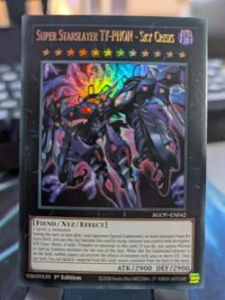 YuGiOh! Super Starslayer TY-PHON - Sky Crisis AGOV-EN042 Ultra Rare 1st Ed* - Image 1