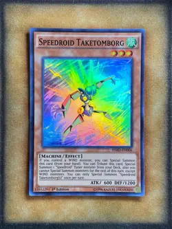 Yugioh Speedroid Taketomborg HSRD-EN006 Super Rare 1st Ed NM - Image 1