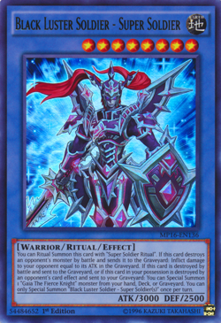 Black Luster Soldier - Super Soldier MP16-EN136 Ultra Rare 1st Edition NM Yugioh - Image 1