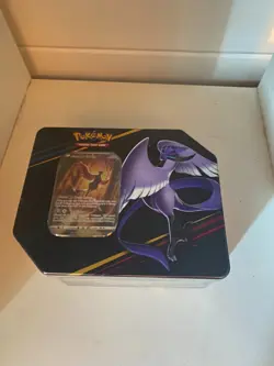 POKEMON CARDS TCG CROWN ZENITH GALARIAN ARTICUNO SEALED TIN (5 BOOSTER PACKS) - Image 3
