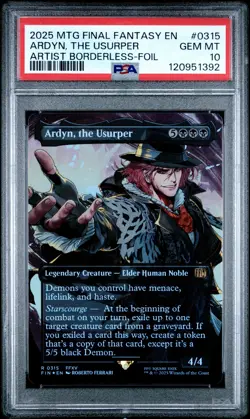 Ardyn, The Usurper #0315 2025 Magic MTG Final Fantasy Borderless-Foil PSA 10 - Image 1