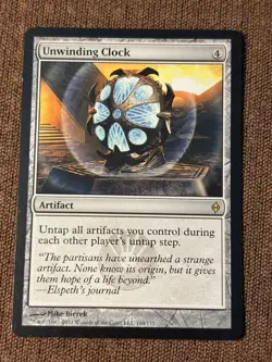 Unwinding Clock, New Phyrexia, MTG, Modern, EDH, Commander, ENGLISH - Image 1