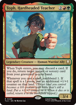 Toph, Hardheaded Teacher #246 Near Mint NM Avatar Last Airbender TLA Magic MTG - Image 1