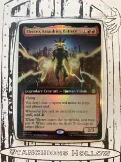 MTG Electro, Assaulting Battery (Extended Art, Foil) -Marvel's Spider-Man (SPM) - Image 1