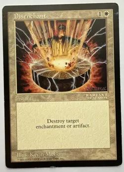 Magic MTG 6x9 Oversized Disenchant Promo Near Mint Arena - Image 1