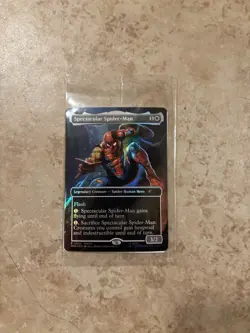 Magic The Gathering Spectacular Spiderman Card Marvel Legends Exclusive - Image 1