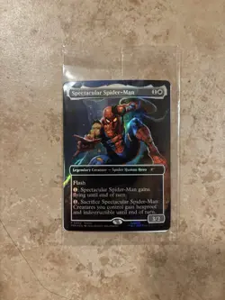 Magic The Gathering Spectacular Spiderman Card Marvel Legends Exclusive - Image 2