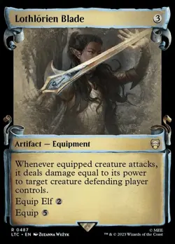 Near Mint x 1 LothLorien Blade - Foil - Showcase Scrolls Commander: The Lord of - Image 1