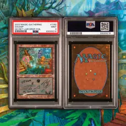 Swamp | Secret Lair x Post Malone: The Lands | 1192 | PSA 9 - Image 3