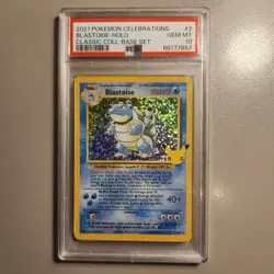 2021 Pokemon Celebrations Blastoise PSA 10 Classic Collection #2 - Image 1