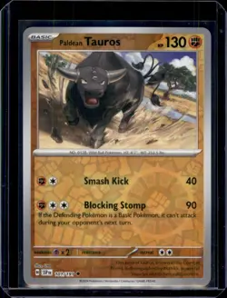 Paldean Tauros SV08: Surging Sparks Pokemon 101/191 Reverse Holo NM+ - Image 1
