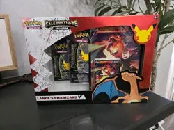 2021 Pokemon TCG Celebrations Lance's Charizard V Sealed Collection Box - Image 1
