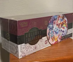 Pokemon TCG 2025 Holiday Advent Calendar Box NEW 8 Promo 6 Booster 7 Fun Pack - Image 2