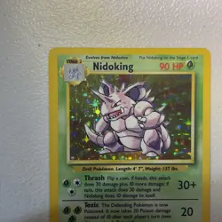 Pokemon TCG Nidoking Base Set Holo Unlimited Rare Card 11/102 LP Condition - Image 3