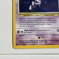 Pokemon TCG Haunter Fossil 6/62 Holo Unlimited Rare LP Condition - Image 5