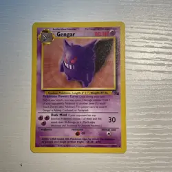 Pokemon TCG WOTC Gengar 20/62 Fossil Unlimited Non-Holo LP - Image 3