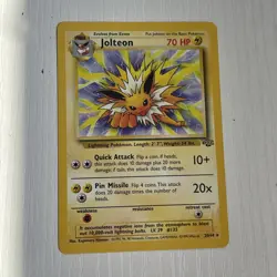 Jolteon 20/64 - Jungle Unlimited - Non-Holo Rare - WotC Pokemon TCG Card - LP+ - Image 3