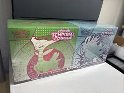 2 Sealed Pokemon Temporal Forces ETBs - Collector’s Art Set Blue & Green SEALED - Image 4