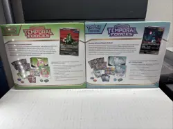 2 Sealed Pokemon Temporal Forces ETBs - Collector’s Art Set Blue & Green SEALED - Image 5