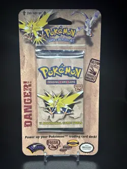 Pokemon Fossil Blister Pack Factory Sealed 1999 Zapdos Artwork WOTC - Image 1