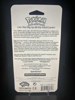 Pokemon Fossil Blister Pack Factory Sealed 1999 Zapdos Artwork WOTC - Image 2