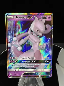 2019 Pokemon Hidden Fates Mewtwo GX 31/68 Ultra Rare NM - Image 1